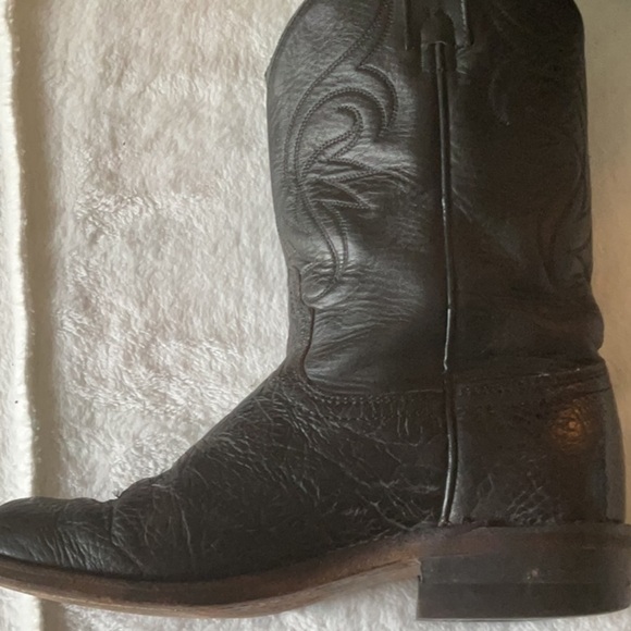 Brahma Black Western Cowboy Boots - Picture 7 of 8